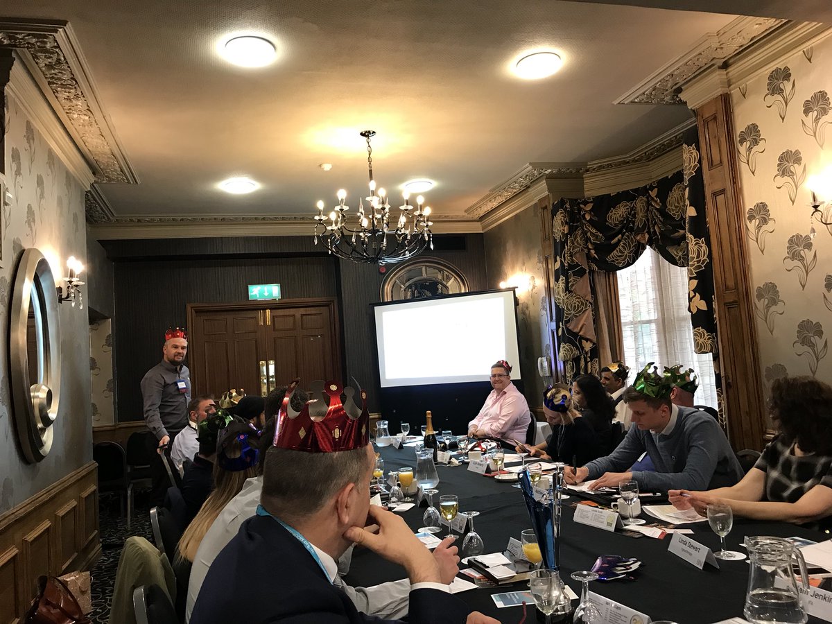 BNI_Hydra's tweet photo. Awesome meeting today - it was royal wedding themed today hence all the crowns 😁 

Great 10 minutes from @randall_baz @LeicsGardens - very informative and impressive to know about your growth over the last 5 years 

#bni #bnifamily #teamhydra #leicester https://t.co/VSKvjfkE9S