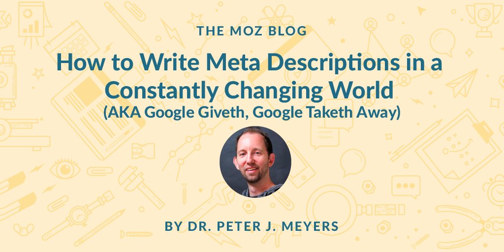 WriteRightCopy's tweet image. RT @jeffbullas: How to Write Meta Descriptions in a Constantly Changing World (AKA Google Giveth, Google Taketh Away) flip.it/bEumh9 via @Moz