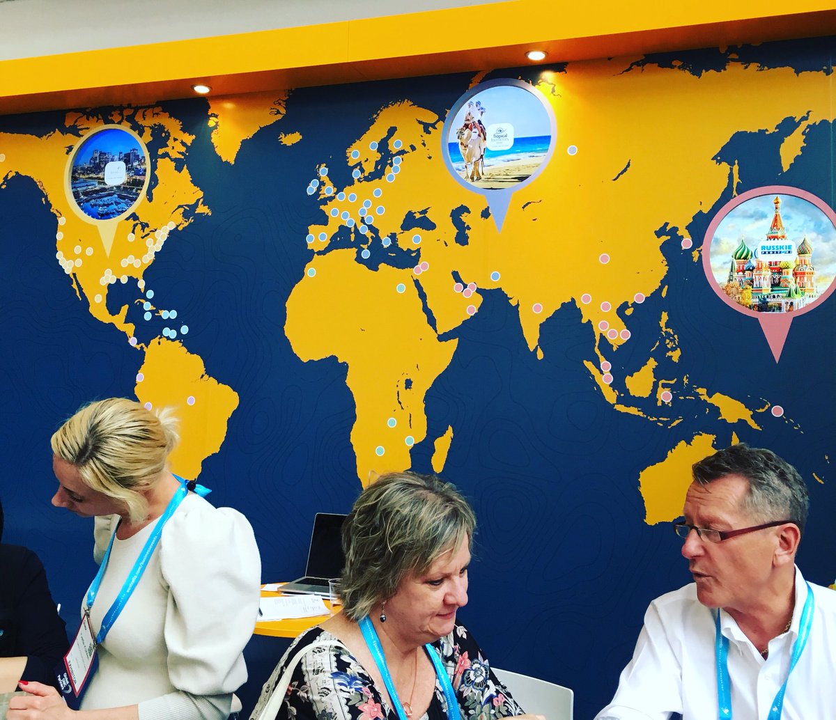 GlobalDMCs's tweet photo. Curious about where we can help? Everywhere! 🗺 Day 2 at #IMEX18 starts NOW! Stand #D010 #imex #loveadmc #eventprofs https://t.co/80u4baUqKo