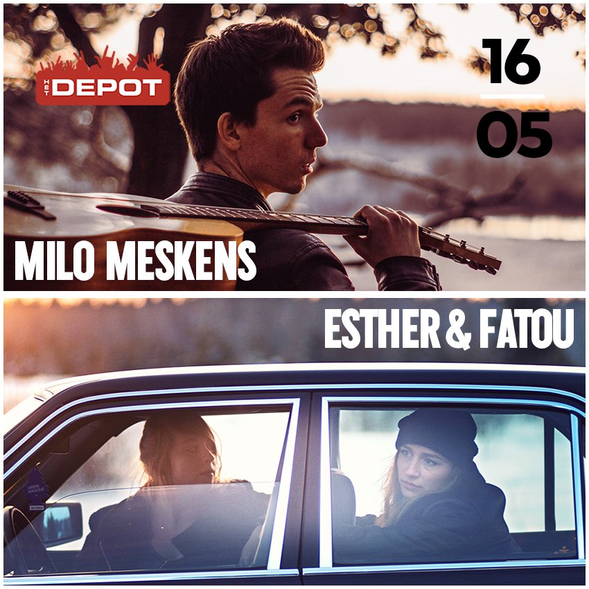 HetDepot's tweet photo. @MiloMeskens en @EstherFatou verzorgen een double bill van jewelste vanavond bij ons. En het belooft wonderschoon te worden. Tickets &amp; info: https://t.co/91gNIXEhnB! https://t.co/LcHmbMT3MA