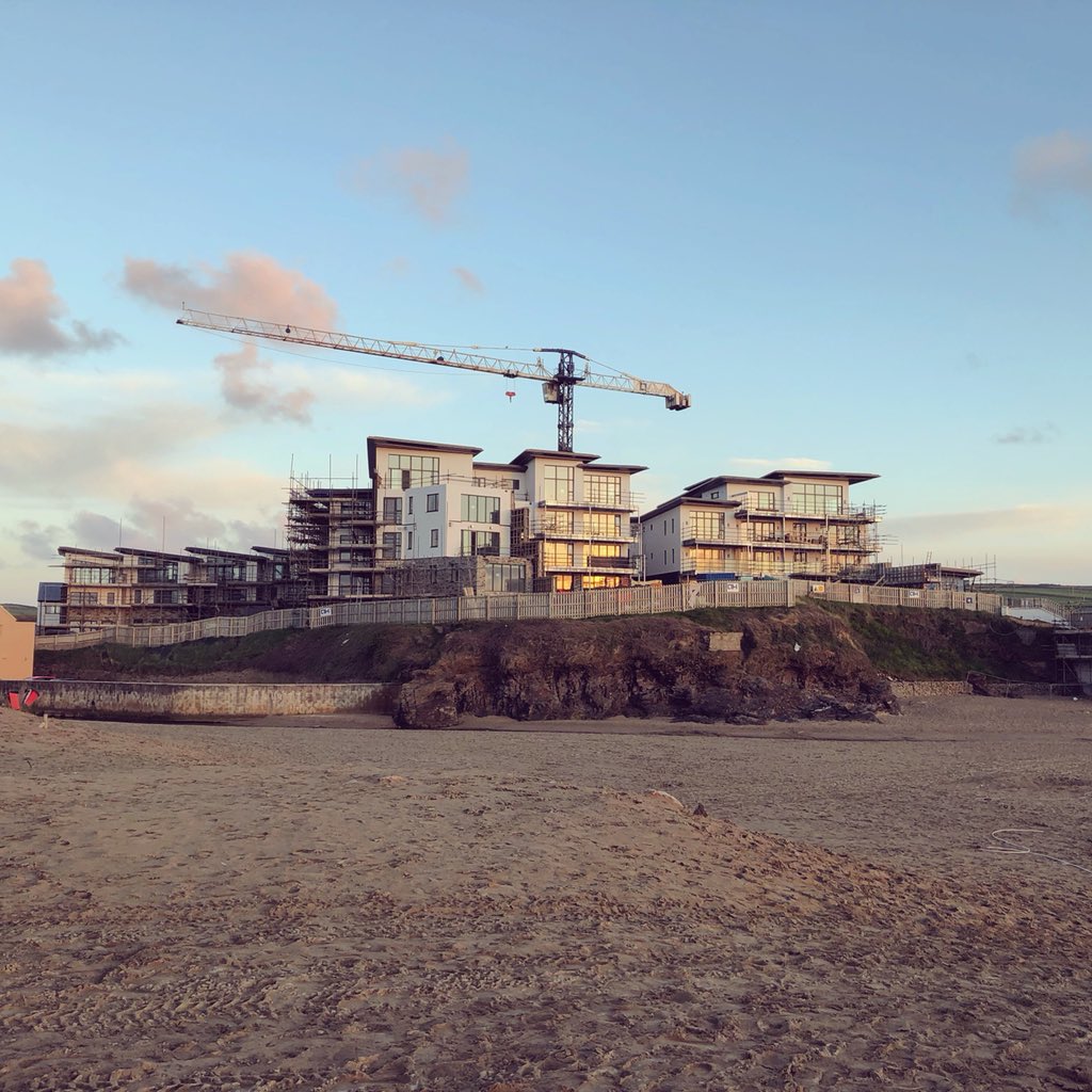 dbanner's tweet photo. Great to see The Dunes is coming along very well! @StrideTreglown #architects #architecture #perranporth #ponsmere #building #onthebeach https://t.co/R1csHpqUE3