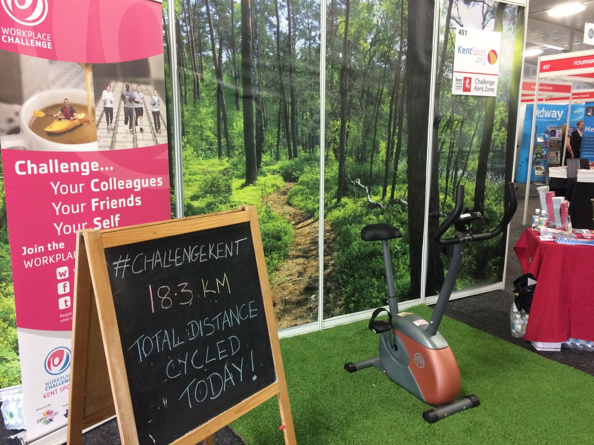 Active_Kent's tweet image. 18.3k already cycled at @KentVisionLIVE Come and find us on stand 451 #ChallengeZone