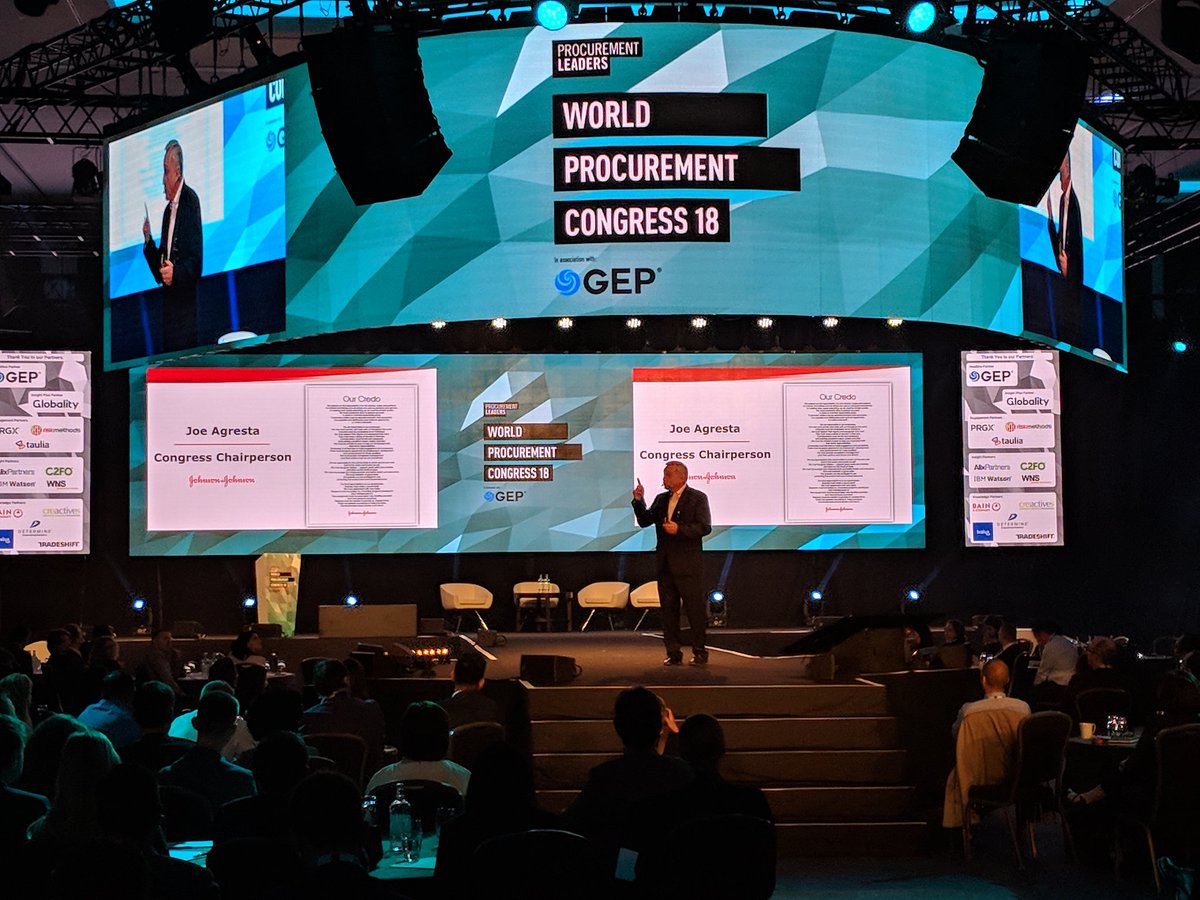 'The World is our window.' Joe Agresta from Johnson &amp; Johnson lights up the stage as keynote speaker at #PLWPC
