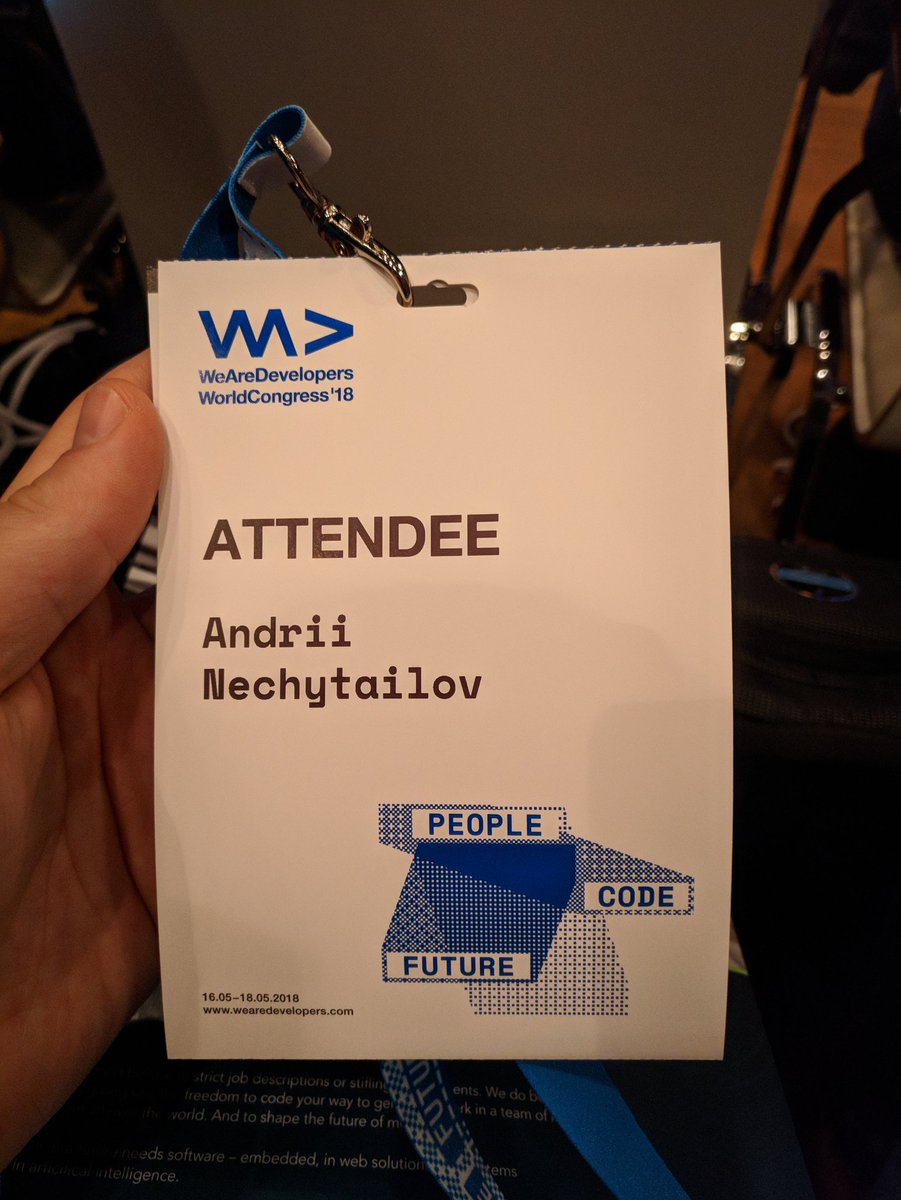 ne4istb's tweet image. #wearedevelopers2018 is started))