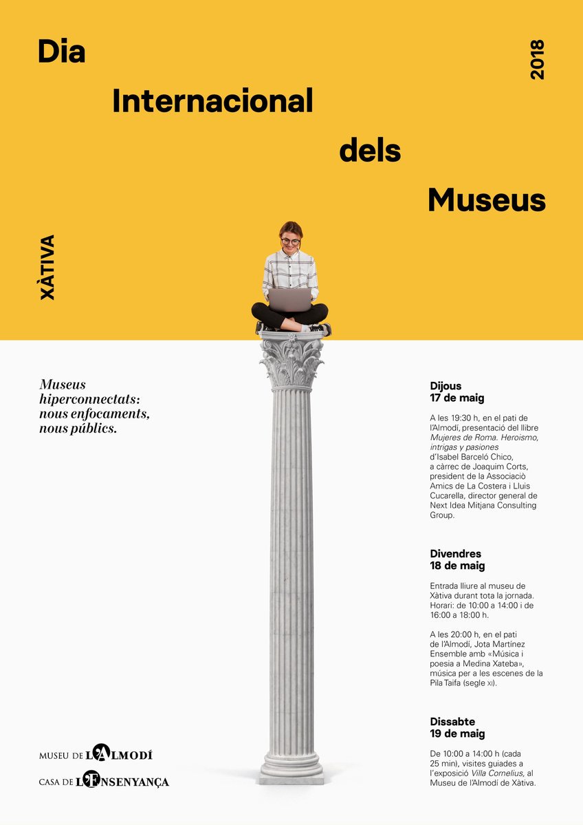 XativaTurisme's tweet photo. Mireu les activitats organitzades amb motiu del Dia Internacional dels Museus @CulturaXativa @jordiestelles ⬇ https://t.co/miOAI9WG2S
