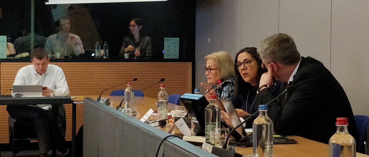 .<a href="/andremh21/">Maria Helena ANDRE</a> from <a href="/ILOACTRAV/">ILO ACTRAV</a> believes that national/international regulation falls short for workers' rights, especially with increasing digitalisation, internationalisation &amp; fragmentation. How can trade unions use #digital tools to organise &amp; grow membership? #Digital4Services