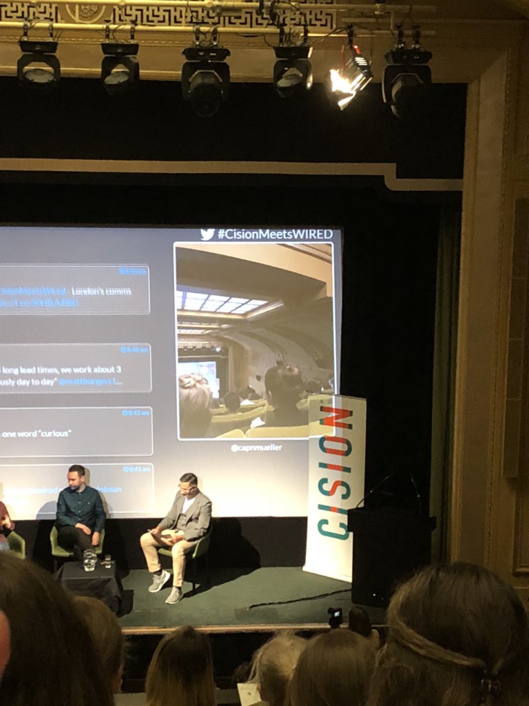 artfinder's tweet photo. Excited to be at #CisionMeetsWired this morning @CisionGB @WiredUK @MattBurgess1 @JTemperton https://t.co/KD2kT0Z4YQ