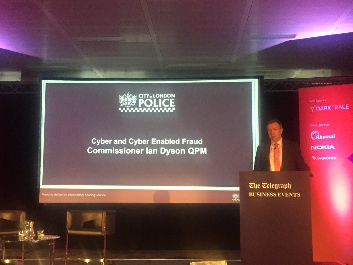EmilyMartyrTech's tweet photo. Commissioner Ian Dyson QPM talks through how law enforcement are ahead of the curve in terms of protecting businesses from cyber fraud @TelB2BEvents #TelegraphCS https://t.co/Lx3Y8sKOsQ