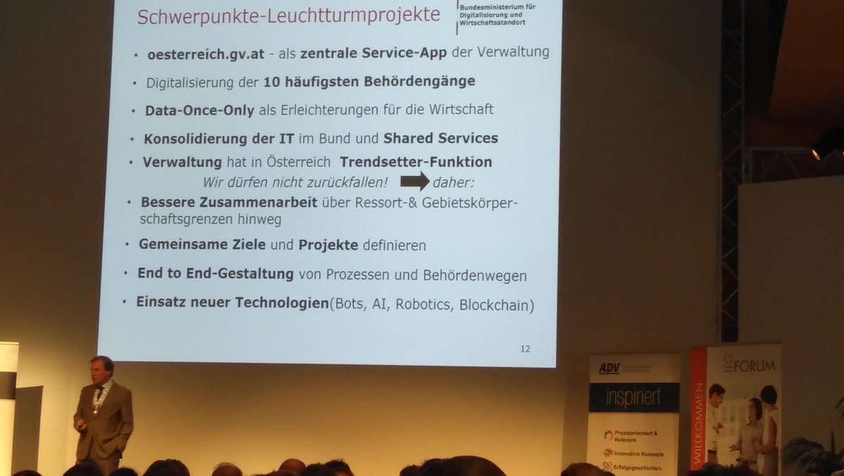 SC und Bundes-CDO Gerhard Popp über die Leuchtturmprojekte in der Verwaltung, um wieder auf die Überholspur zu wechseln #ADVeGovernment