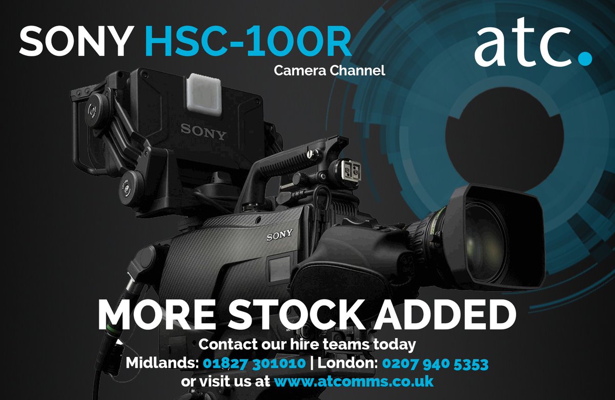 atcommunication's tweet photo. We've just added some new @Sony HSC camera channels to our hire stock. Take a look... https://t.co/QctSp7E9IY #eventprofs #avhire #liveevents #eventproduction #camerahire #cameras #video #videohire #avtweeps https://t.co/VLR0bXC1kn
