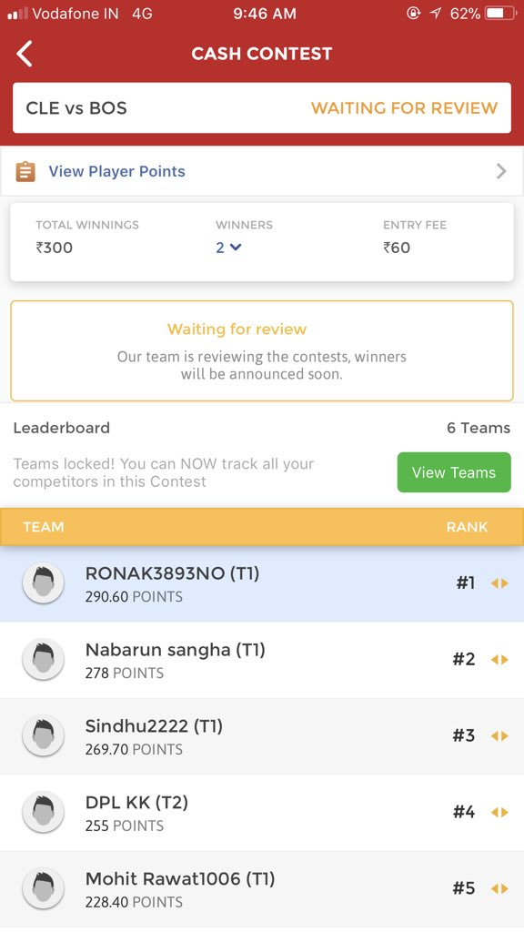 ViratKohli_007's tweet photo. #CLEvsBOS 🏀 #NBA Yess Our NBA Team Rocked 😍😍❤️❤️ #WonAllLeagues 😍😍 Those Who Won With Our Team Plzz Post Winnings 😍❤️ Congrats Everyone ❤️😍 #NBA #Dream11 #IPL #KXIPvsDD https://t.co/s7yfMBwg0Z
