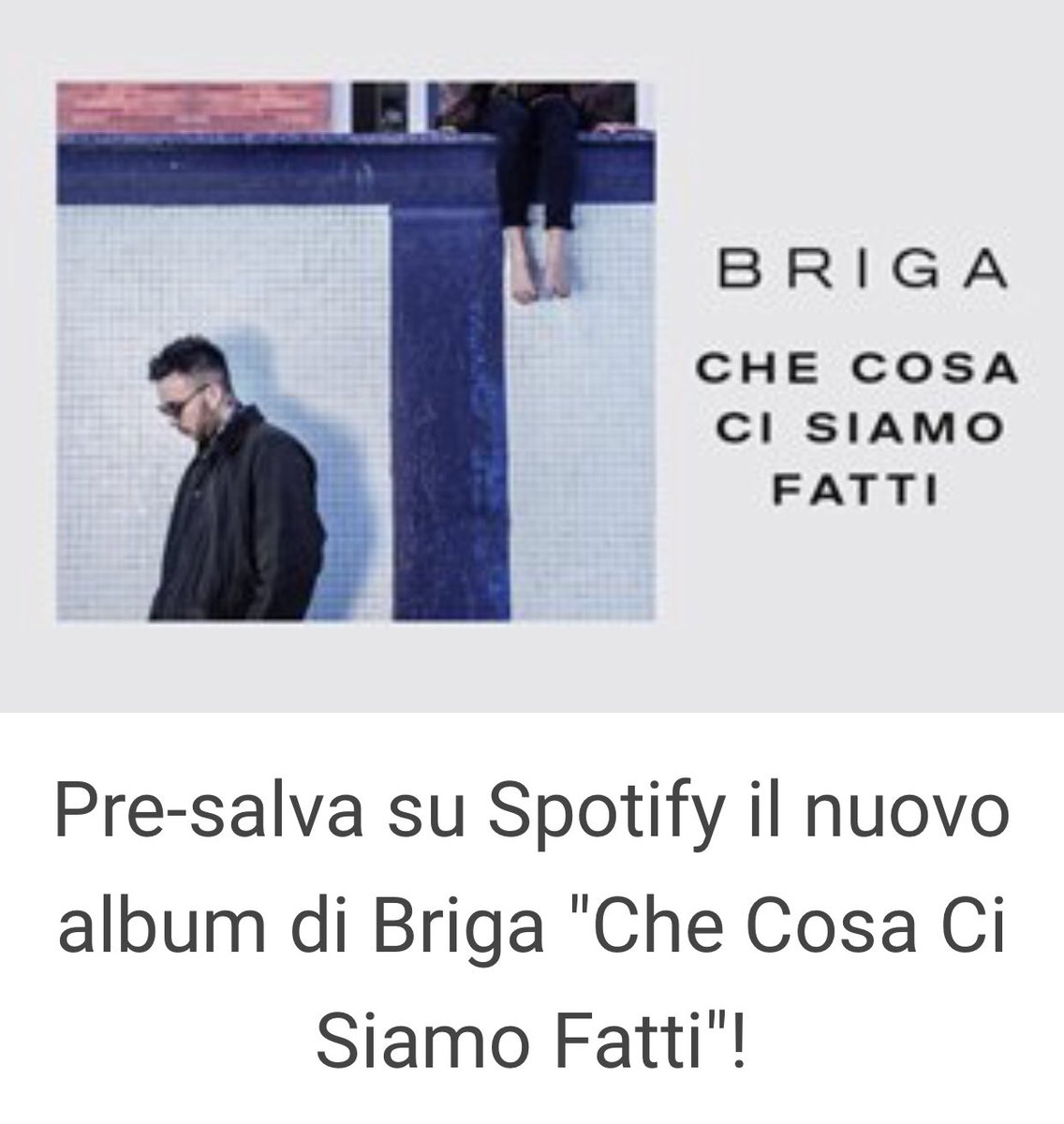 MattiaBriga's tweet photo. Buongiorno ☀️ 
Pre-salva su Spotify il mio nuovo album #checosacisiamofatti 📀⬇️

https://t.co/EFQ2IUpJ32

Oggi alle 16 la Tracklist 📝 | #cccsf https://t.co/WcbPnH0AxP