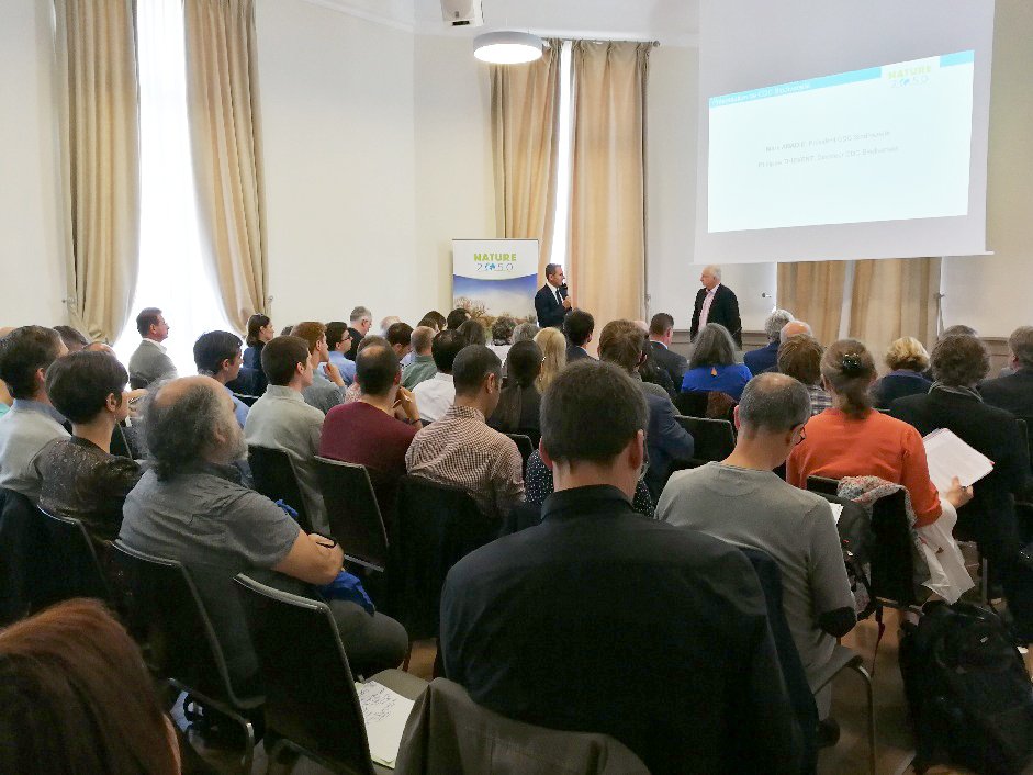 UNICEMPACAC's tweet photo. L'UNICEM PACAC assiste à la présentation du programme national "Nature 2050" de la CDC biodiversité
Aujourd'hui, au Palais du Pharo, Marc ABADIE, président de la CDC biodiversité présente le programme "Nature 2050" et ses déclinaisons régionales devant une assistance nombreuse https://t.co/WlzNScBxPn