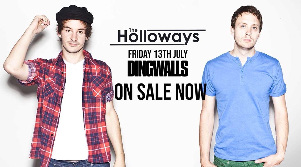 Friday the 13th July. Dingwalls. The Holloways live. Tickets on sale today! Ticket link > bit.ly/2Ill9zS