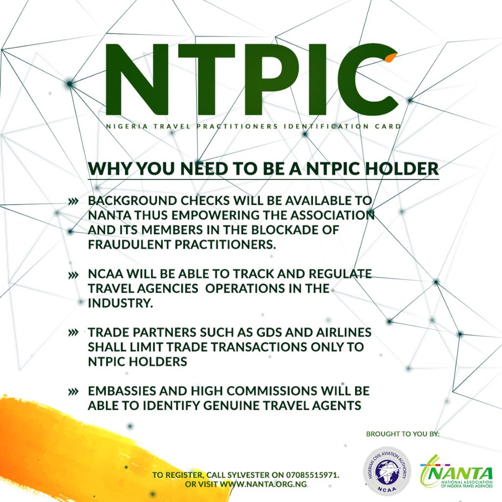 Topcommng1's tweet photo. To function as a professional Travel Agent or Agency, these are the reasons you need #ntpic #nigeriatravel #nanta https://t.co/01cO2zSpf9