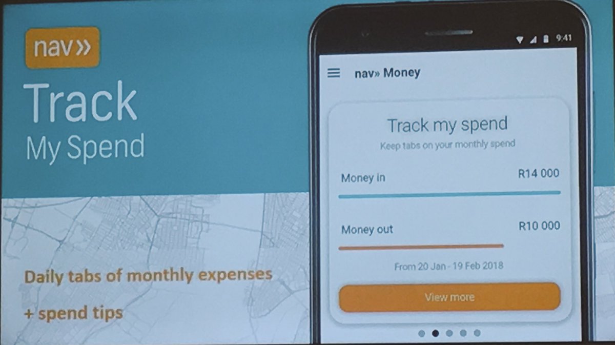 Nog ‘n oulike ding wat jy op die toep kan doen: “Track my spend” - hou boek van jou geld wat jy uitgee. #HelpfulInnovation <a href="/FNBSA/">FNB South Africa</a>