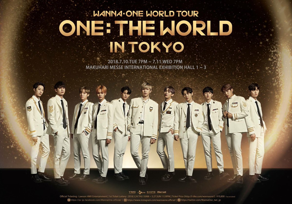 WannaOne_twt's tweet photo. Wanna One World Tour <ONE : THE WORLD> in Tokyo

▶️Date: 2018.7.10(Tue) - 2018.7.11 (Wed) 
▶️Time: 7PM
▶️Venue: Makuhari Messe International
See more information at Wanna One official Facebook
#WannaOne #워너원 #WannaOneWorldTour #워너원월드투어 https://t.co/clxphXWxD5