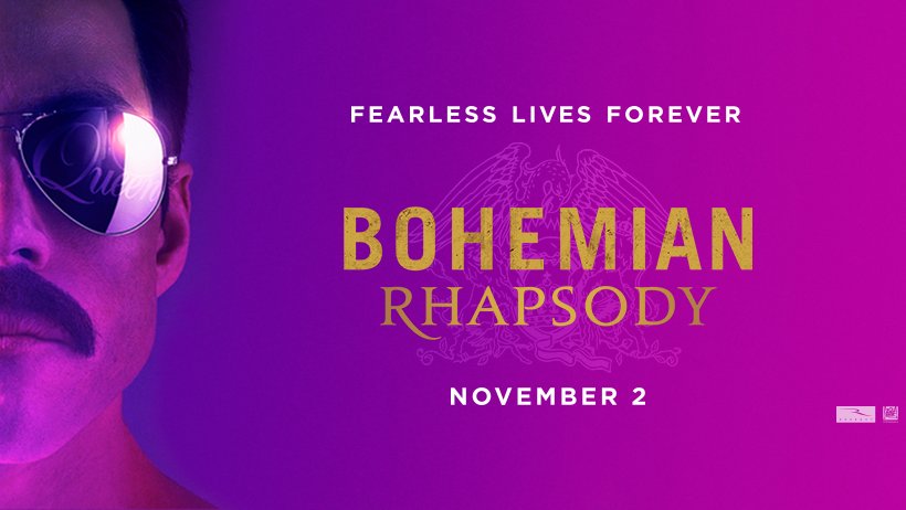 QueenWillRock's tweet photo. #BohemianRhapsody will be released to cinemas on October 24th in the UK and November 2nd in the US. Release dates for other territories to be announced soon! https://t.co/yOTMnVxPDx