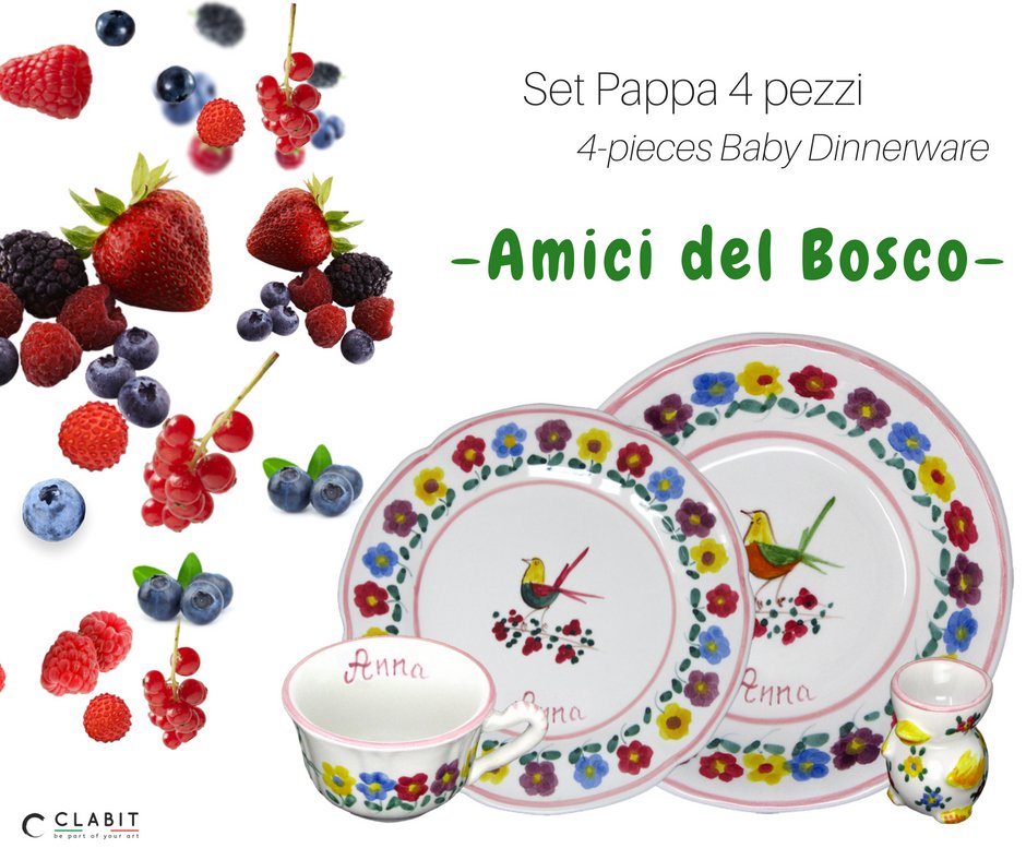beCLABIT's tweet photo. An exclusive and bespoke Italian baby dishes set to make the mealtime fun and safe!

#babytableware #babydinnerware #Babytableware #handpainted #tableware #dinnerplate #babytableware #babytable #babycup #kidspartyideas #boys #girls #baby #family #pesonalised #handmade #ceramic https://t.co/tSbFCcsMie