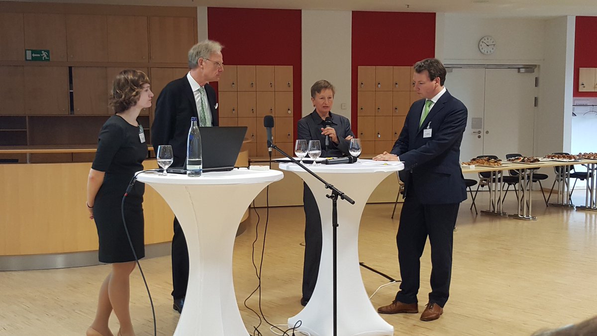 Pressefrühstück auf dem #Stiftungstag in Nürnberg mit Katrin Kowark, Prof. Dr. Michael Göring, Ise Bosch und Felix Oldenburg. #DST18 #PalliativeCare #dps #dkps