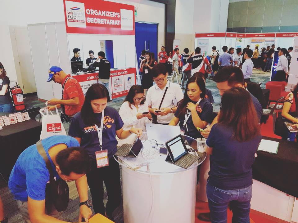 urekaforumph's tweet photo. #UREKA X #UnionBankGlobalLinker at the 6th Philippine SME Business Expo 🙌🏽
We're still open for sign-ups and consultation until 6pm!

#EcommerceForAll #InclusiveProsperity #EmpowerTheFilipinoSME #PhilSME2018 https://t.co/D22bvXIk78