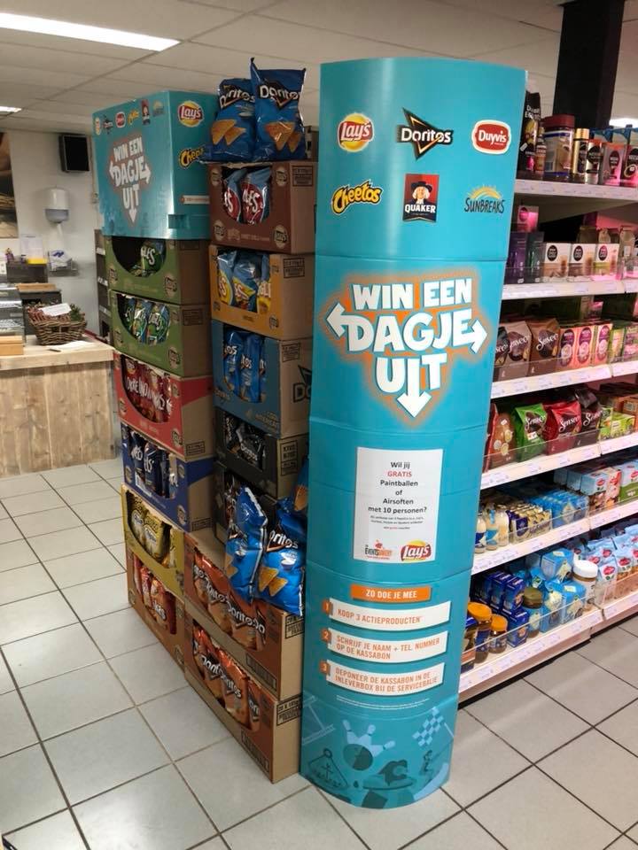 Wil jij #gratis #paintballen of #airsoften met 10 personen ?? Bij aankoop van 3 PepsiCo (o.a. Lay’s, Doritos , Duyvis en quaker) artikelen een gratis voucher.