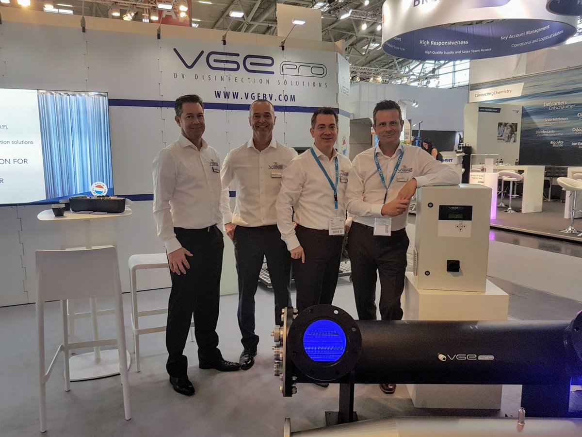 This week you can find us at IFAT, the world's Leading Trade Fair for water, sewage, waste and raw materials management. At the fair we present our complete range of VGE Pro UV-C systems. Find us in hall A3, booth 538!