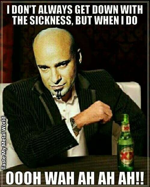 VodkaROXX's tweet photo. Who doesn't love Disturbed?  Rock your Wednesday! https://t.co/ehDD26tebj
