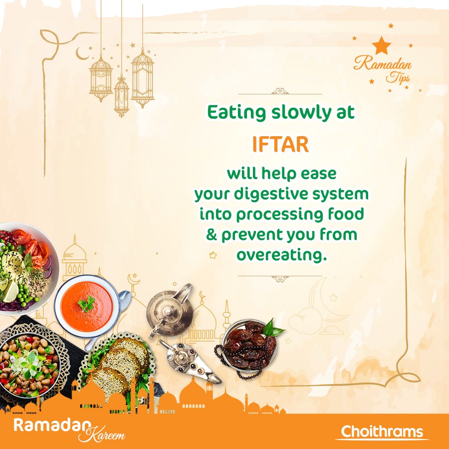 choithramsuae's tweet photo. Here is one of the most imp tip for Ramadan! #Choithrams #fullofgoodness #RamadanKareem #RamadanTips #30daysofgoodness https://t.co/JzP0onxQso