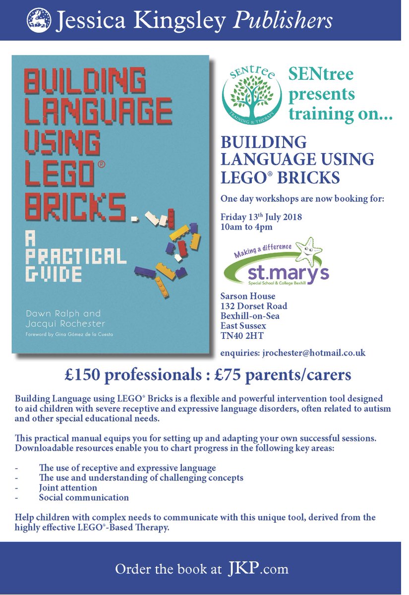 RochesterJacqui's tweet photo. We are announcing our new training date in July. Join us for a fun day of using LEGO for Language Development 
#BuildingLanguageUsingLegoBricks #LegoTherapy #SLCN #Autism https://t.co/xf4ot7mahq