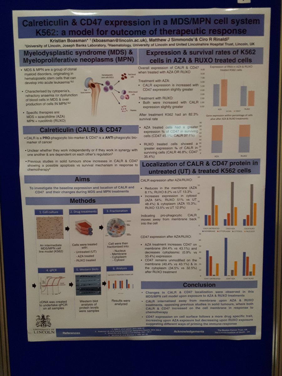 Poster presentation ESH2018 #ESHaematology <a href="/DrMattSimmonds/">Matthew Simmonds</a> <a href="/tamaciro/">Prof Ciro Rinaldi</a>