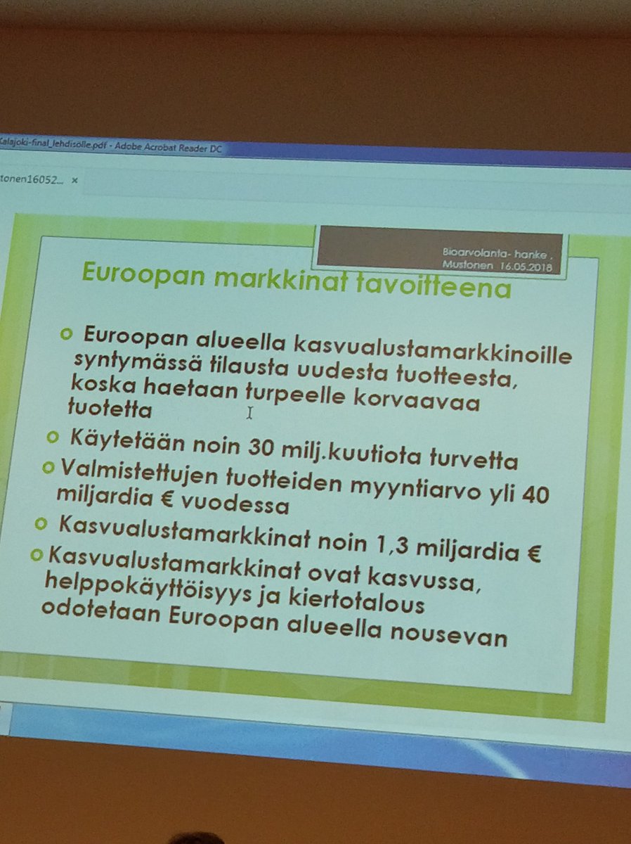 Kasvualustoilla miljardimarkkina Euroopassa - kasvualustoja turkiseläinten lannasta. Kalajoen kaupungin Mirja Mustosen esitys @bioarvolanta-seminaari. #profur #turkis