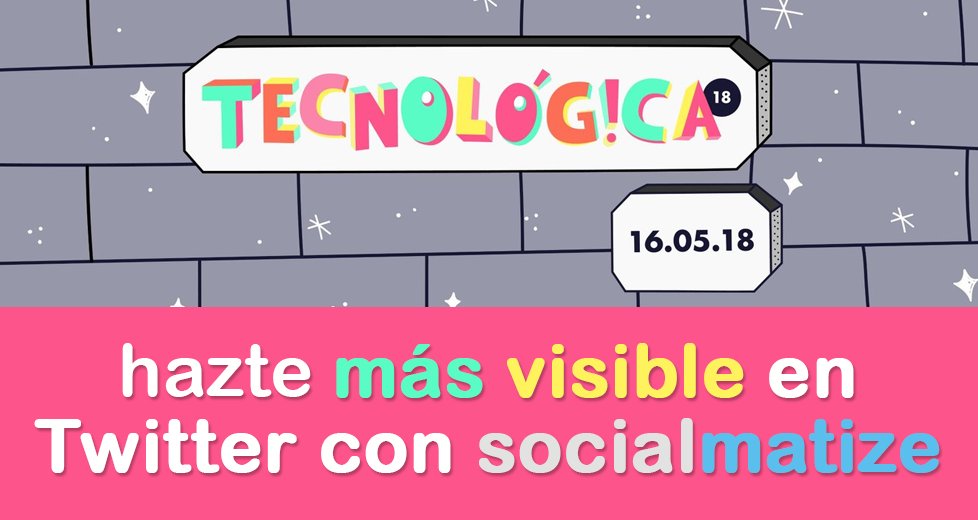 socialmatize's tweet photo. Hazte más VISIBLE en Twitter, haciendo que tu público objetivo te descubra 📣 #TecnológicaSC 15 días GRATIS de Socialmatize aquí 👉 https://t.co/RKynixuVJ6 https://t.co/UNRMu6aE84