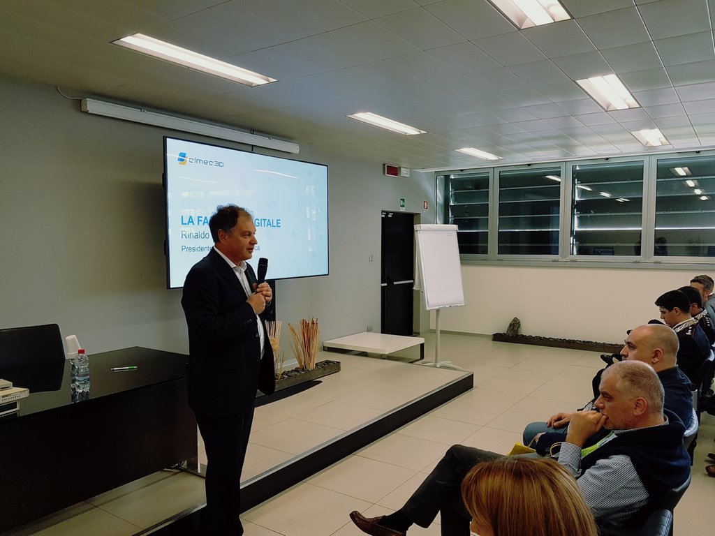 elmec_it's tweet photo. Imauguriamo con emozione questa fabbrica 4.0 come una nuova sfida #rinaldoballerio #additiveinnovation https://t.co/qOGFMX8QzP