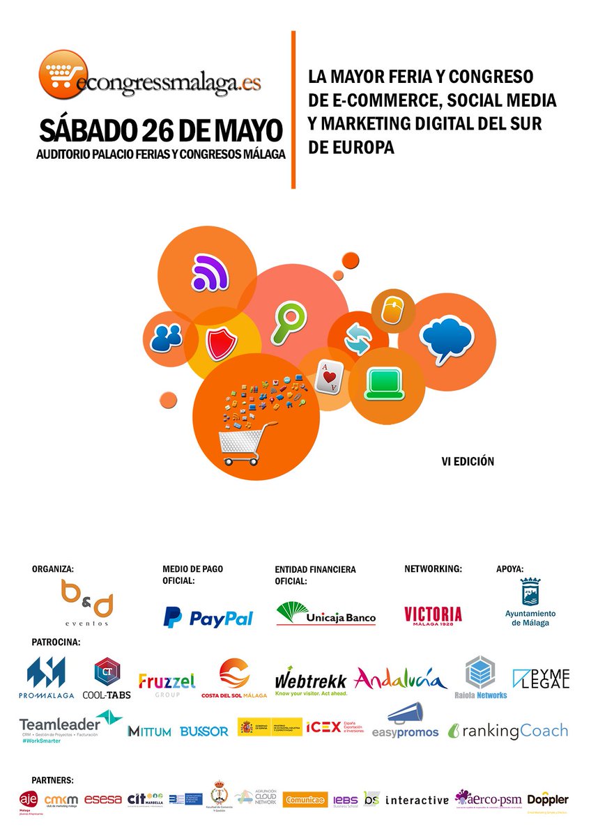 Éste es el conjunto de conferencias para el VI #eCongress Málaga | Sábado 26MAYO: <a href="/mgdelpozuelo/">Maria G del Pozuelo</a> <a href="/martaoui/">Marta Gui</a> <a href="/JaviHRacionero/">Javier H Racionero</a> <a href="/bookingcom/">Booking.com</a> <a href="/BrunoMoioli/">Bruno Moioli</a> <a href="/cinacio06/">Cláudio Inácio</a> <a href="/MATrabado/">Miguel Angel Trabado</a> <a href="/miguelfloro/">Miguel Florido</a> <a href="/kekasanchez/">Keka Sánchez</a> <a href="/fjabrego/">Javier Ábrego</a> <a href="/jordiurbea/">Jordi Urbea Castells</a> <a href="/ICEX_/">ICEX</a> 
¿Te lo vas a perder? econgressmalaga.es
#ecommerce