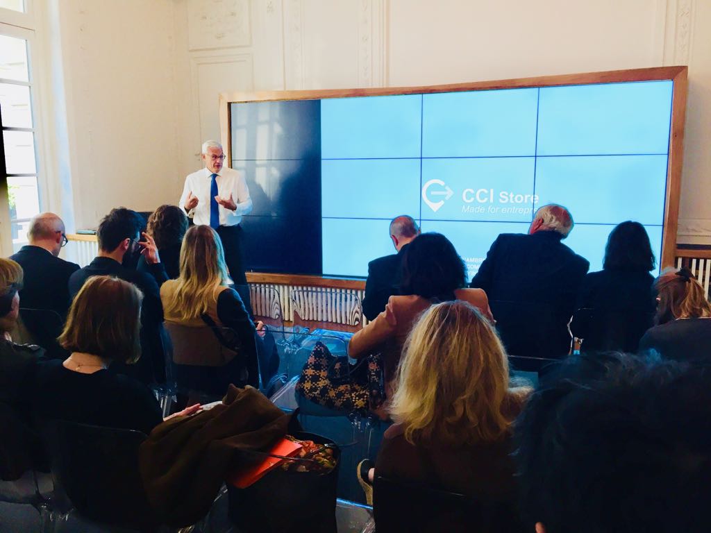 Ce matin à AUDITOIRE, CCI présentait le <a href="/CCIstore/">CCI store</a>, la marketplace dédiée à l’accompagnement des entrepreneurs en présence du président Pierre Goguet et vice-président Alain Di Crescenzo de CCI France. #FrenchTech