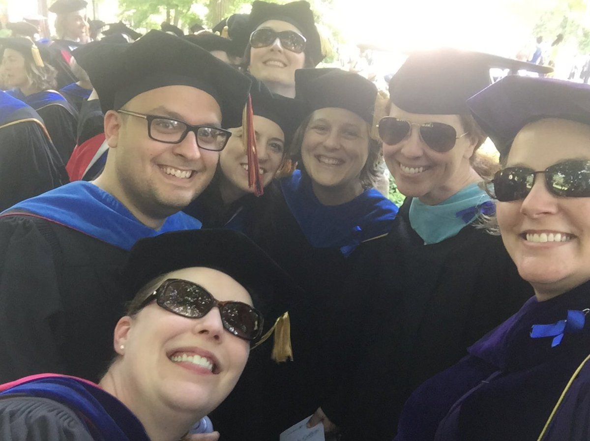 vupeabody's tweet photo. #POTD: @VanderbiltU Peabody professors celebrate #Peabody2018 #VU2018 Commencement with a few candid selfies 😀 (A special thanks to @teresakd for the 2nd and 3rd photos!) https://t.co/8RudAN8rxo https://t.co/rZs13ULQnu