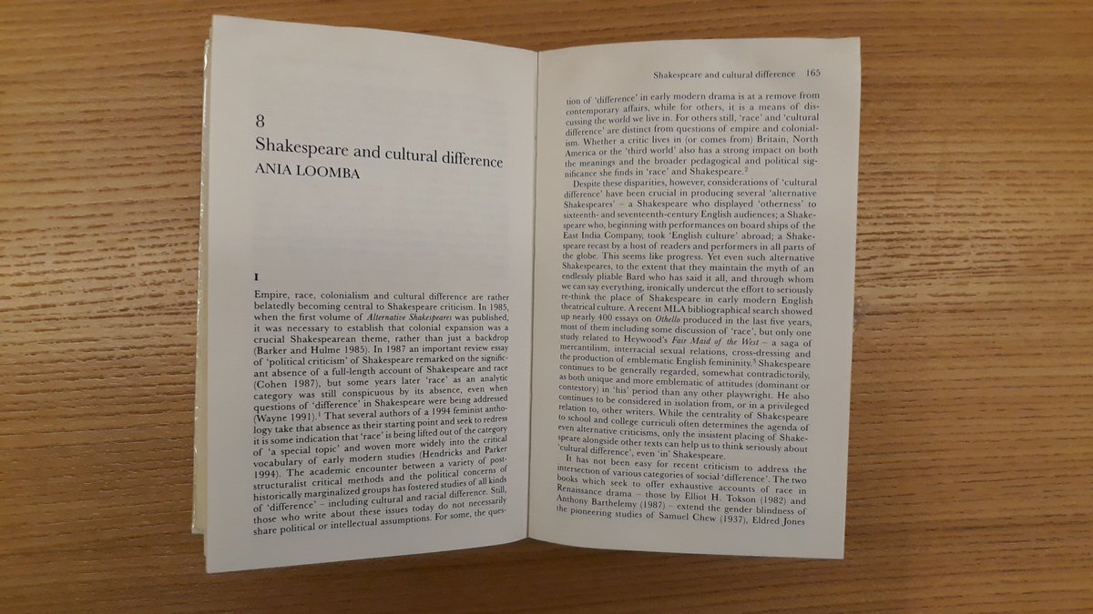 One of the foremost postcolonial critics of Shakespeare is Ania Loomba. She's written a book on Shakespeare, Race & Colonialism as one of the Oxford Shakespeare Topics, as well as this essay on 'Shakespeare and Cultural Difference' in Alternative Shakespeares Vol. 2.