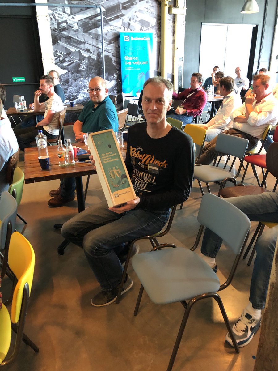 Verdiende winnaar tijdens de #TPC2018. <a href="/PeterSpieg/">Peter</a> gefeliciteerd #BusinessCom