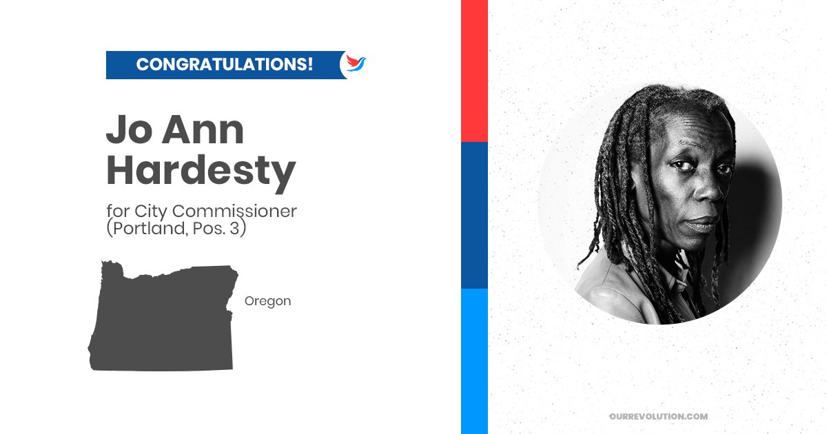 Congratulations to <a href="/joann4portland/">Jo Ann Hardesty</a> on advancing to the general election last night!
