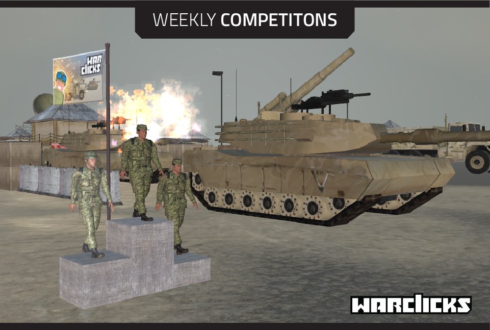 WarClicksGame's tweet photo. Still 4 days left to improve your standings on NEW- reworked 'Weekly competitions'...
Is your name already on those tables?
#games #competitions #competeandplay #indiegamedev https://t.co/gNeSaTaSjC