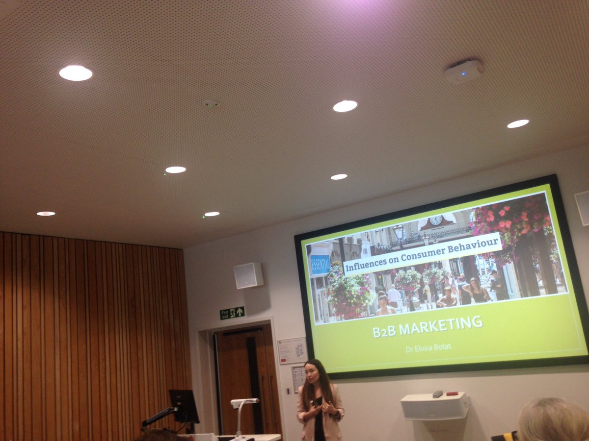 Xamreen_Ashraf's tweet photo. Finally @Elvira_MLady emphasising on the importance of #B2B marketing for Consumer Behaviour Research Cluster #ResearchSandpit @bournemouthuni @BU_Research @DoM_FM_BU https://t.co/1HESfLVizL
