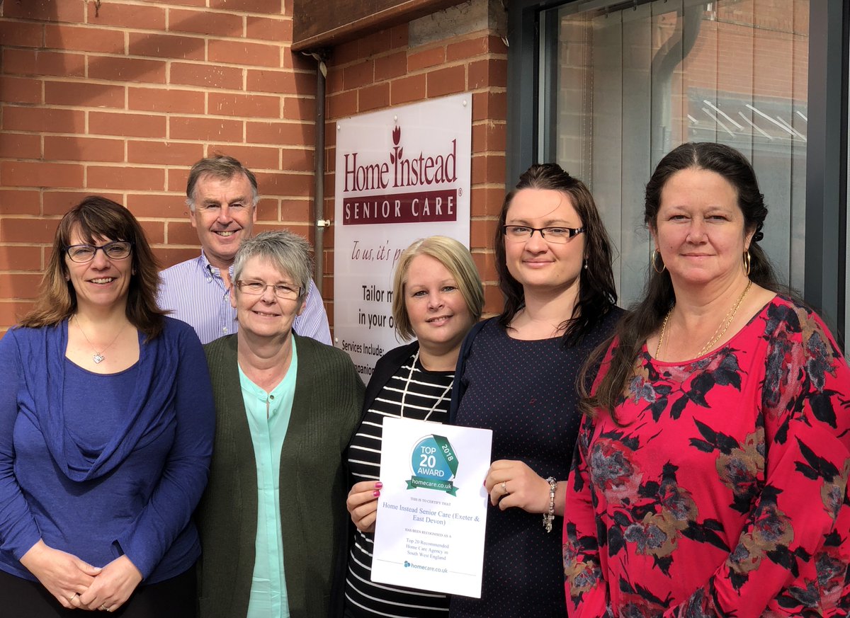 We've been named at the Top 20 Most Recommended Home Care Providers as rated by our clients via <a href="/homecare_co_uk/">homecare.co.uk</a> - so thrilled to offer top quality support in East Devon! #proudtocare