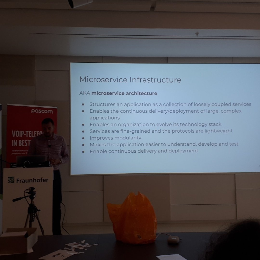 GioviTommasini's tweet photo. CI/CD in monolith could be very very difficult. @alexsosic tell us to use microservice architecture at @KamailioWorld
#evosip #kamailioworld https://t.co/uMMNxFtQua
