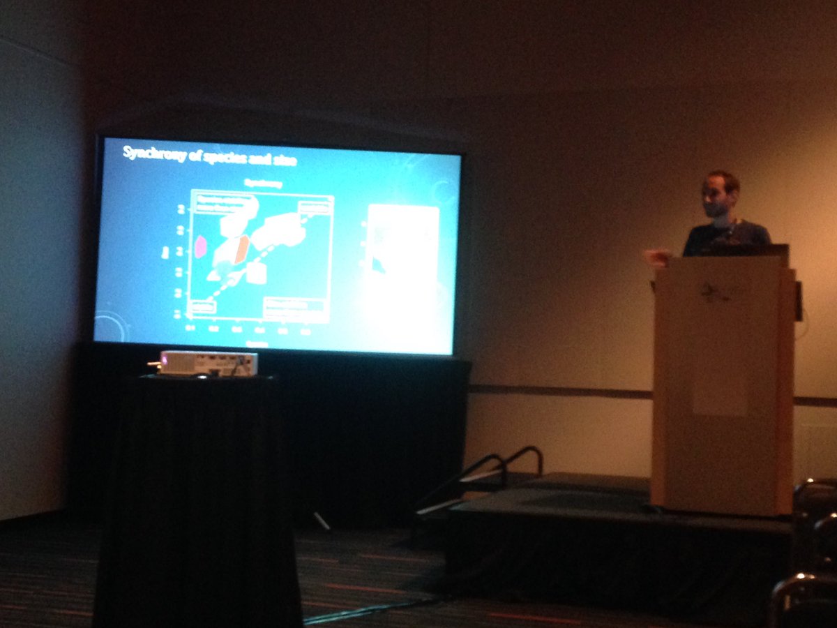 MARmaEDnetwork's tweet photo. Can stability in fish communities be explained by diversity, synchrony or size? @rfrelat sheds new light on diversity-stability at #WCMB18 https://t.co/ENXqiEgB5R