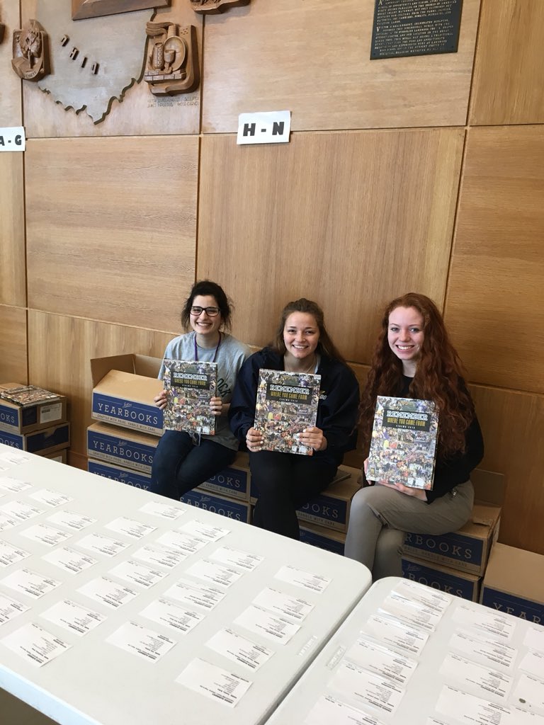 2018 yearbook distribution in the LHS cafeteria today during all lunch periods. Extras are for sale in the LHS Bookroom for $65 while supplies last.