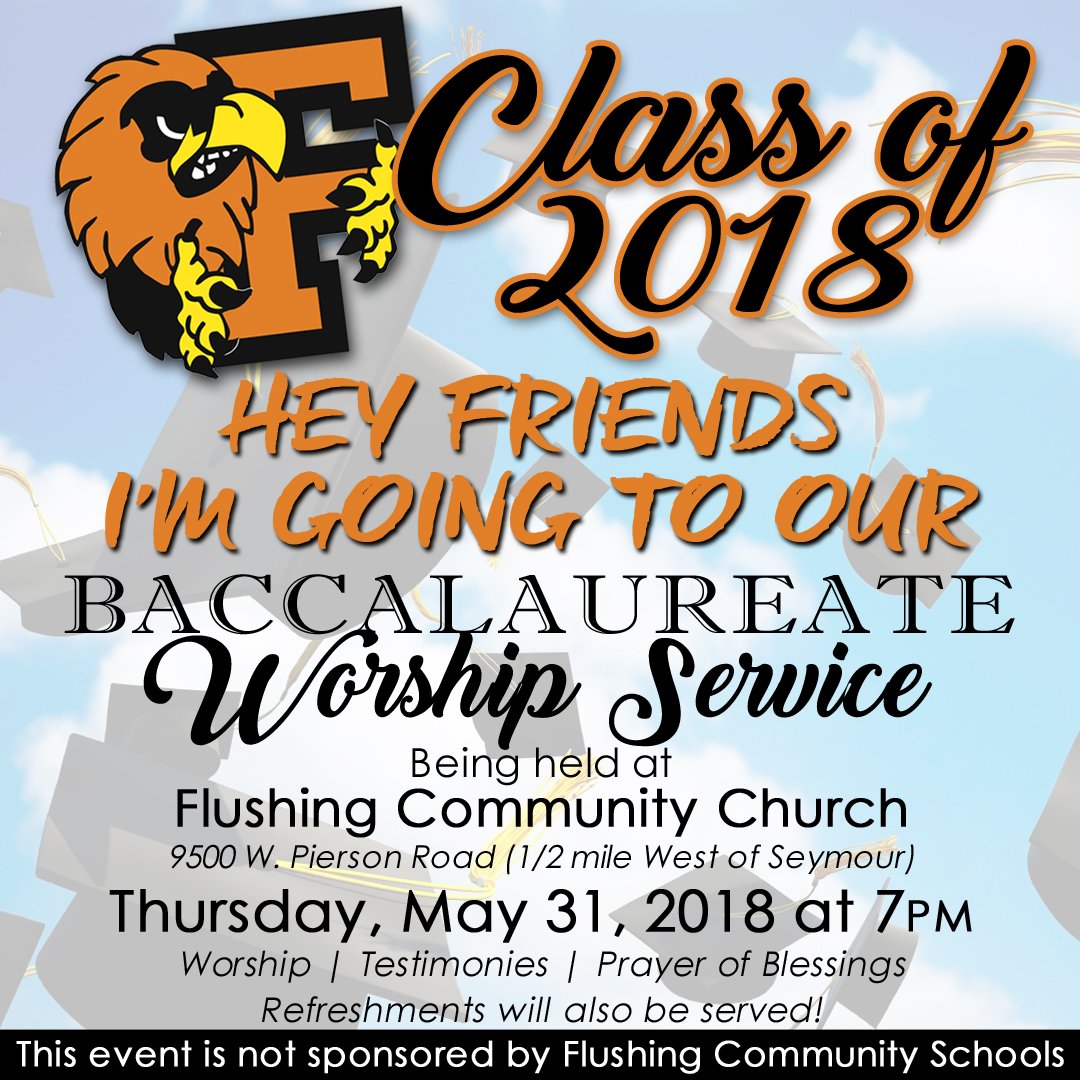 theb8journey's tweet photo. Get the word out! #FHS2018 #FlushingMI #graduation2018 https://t.co/hKsWeO5DYk