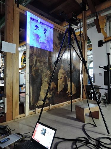 CNRsocial_'s tweet photo. Presentazione del modello #3D dell''Adorazione' di Leonardo da Vinci realizzato dal #VisualComputingLab Isti #Cnr di Pisa come supporto all’attività di diagnostica durante il restauro eseguito dall’Opificio delle Pietre Dure di #Firenze. Leggi di più su → https://t.co/HoR3KTH1aK https://t.co/WO4000TEwL
