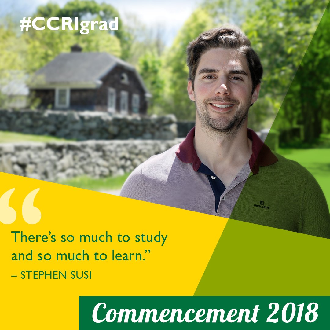 CCRINews's tweet photo. As someone who stepped outside his own comfort zone & replotted his course in life more than a decade after graduating from high school, Stephen Susi is the ideal ambassador to teach others you don’t need be restrained by boundaries of any kind. https://t.co/oKVS90TtsB #CCRIgrad https://t.co/DAa1ZvtNCp