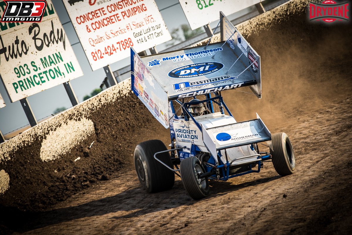 DB3Inc's tweet photo. #Retweet &amp; #Follow @TeamDrydene for chance to win this free photo giveaway of @LSchuchart1s on the gas during @WorldofOutlaws qualifying at @TSS_Haubstadt. https://t.co/9JPoLCyhL2